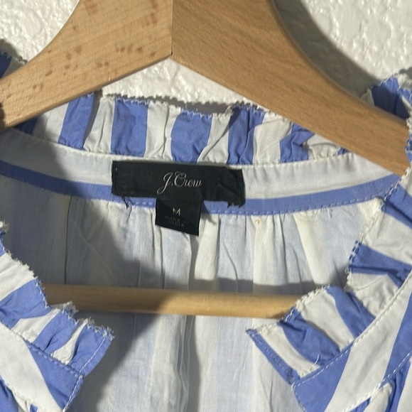 Tiered Popover Dress In Stiped Cotton Poplin - Picture 5 of 8